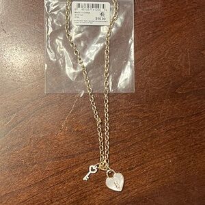 Gold Heart Pendant Necklace